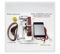 96W 400W Mini smerigliatrice a nastro elettrico temperamatite lucidatura fai-da-te rettificatrice lama taglio utensile for molatura(400W)