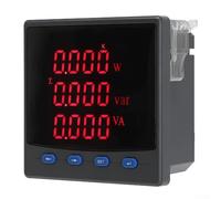 96x96mm Misuratore Multifunzione Digitale Trifase con Comunicazione RS485 Alta Precisione 0.5S Classe Industriale Analizzatore di Potenza Energetica Display a LED per SCADA Building Aut