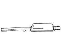 97 cv Silenziatore anteriore per Renault 18 Variable 135 1.6 TS 1647 cc 71 KW 97