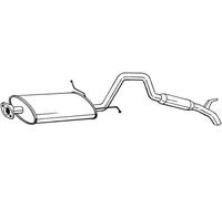 Silenziatore posteriore BOSAL 282-959