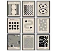 97 Decor Poster Bauhaus, decorazione da parete moderna di metà secolo, arte geometrica astratta, stampe da parete astratte Bauhaus, opere d'arte Bauhaus di metà secolo, immagini astratte bohémien per