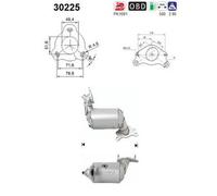 97 KW 132 CV CATALIZZATORE PER Renault Megane III 2 Vol/ BZ0/1, B3 1.2 TCe