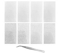 970 Adesivi Di Diamanti, 970 Adesivi Di Perle, 1 Pezzo Di Pinzette, Adesivi Per Artigianato, Adatti Per Rendere La Make -Up, Manicure E Decorazione Di Oggetti.