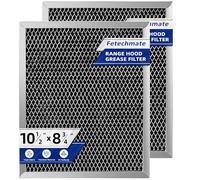 97007696 Filtro antigrasso 41F adatto per cappa B-roan Nu-tone 21,9 x 26,7 cm, filtro a carbone in rete di alluminio compatibile con la maggior parte delle prese d'aria delle stufe di marca, 2