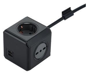 97096 Q.TA' 1 MULTIPRESA CUBO DUAL 2 SCHUKO + 2BIP + 2USB 2.1A
