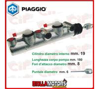 9731 POMPA FRENO DOPPIA MANDATA PIAGGIO APE MAX DIESEL