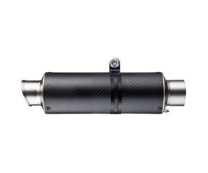 9736MU - Terminale Scarico LeoVince GP CORSA MATTE Carbonio Ø 54