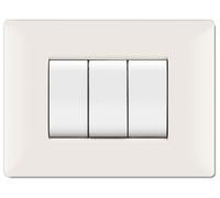 97517 Q.TA' 10 PLACCA LIFE Q LIVING PLAST BIANCO 3P
