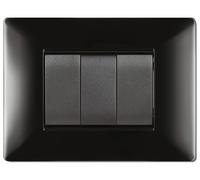 97528 Q.TA' 10 PLACCA LIFE Q LIVING PLAST NERO 3P