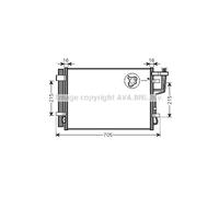 976061H000 Condensatore Radiatore Aria Condizionata KIA CEE'D 2006-2012