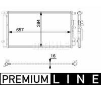 MAHLE ORIGINAL AC 64 000P Condensatore climatizzatore