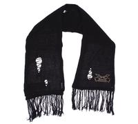 9762X sciarpa uomo ARMANI JEANS black scarf effect hole men