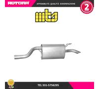 Silenziatore posteriore adatto a Fiat Idea-Lancia Musa (MARCA MTS)..