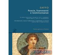 9788818031904 Saffo Poesie, frammenti e testimonianze. Testo greco a fronte Rusc