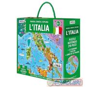 L'Italia. Viaggia, conosci, esplora. Ediz. a colori. Con 22 formine. Con puzzle rotondo. Con Poster