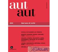 9788842834151 A.V. Aut aut. Vol. 404: Quel poco di verità Il Saggiatore