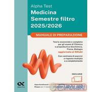 9788848329798 A.A.V.V. Alpha Test Medicina. Semestre filtro. Manuale di preparaz