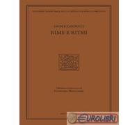 9788870008708 Giosuè Carducci Rime e ritmi Mucchi Editore