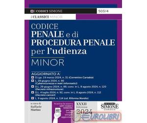 9788891440440 A.V. Codice penale e di procedura penale per l'udienza. Ediz. mino