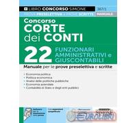 9788891441799 A.V. Concorso Corte dei Conti 2025. 22 funzionari amministrativi e