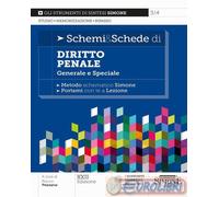 9788891443588 A.A.V.V. Schemi & schede di diritto penale. Generale e speciale Ed