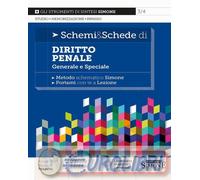 9788891446558 A.A.V.V. Schemi & schede di diritto penale. Generale e speciale Ed