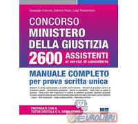 9788891675781 Luigi Tramontano Concorso Ministero della Giustizia 2600 assistent