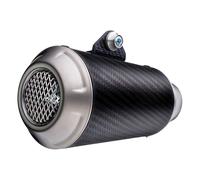 9791 - Terminale Scarico Universale LeoVince LV-10 Carbonio Ø 54 Sinistra