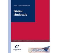 9791221103441 Maria Vittoria Ballestrero Diritto sindacale Giappichelli
