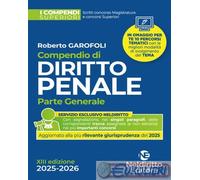 9791254709351 Roberto Garofoli Compendio superiore di Diritto Penale parte gener