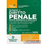 9791254709429 Elio Cicinelli Schemi di Diritto Penale 2025. Parte generale e spe