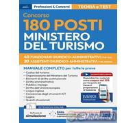 9791256024582 A.A.V.V. Concorso 180 posti Ministero del turismo. 40 funzionari e