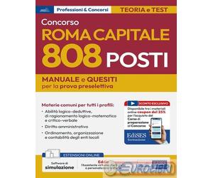 9791256024704 A.A.V.V. Concorso Roma Capitale. 808 posti. Manuale e quesiti per