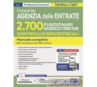 9791256024803 A.A.V.V. Concorso Agenzia delle Entrate - 2.700 Funzionari giuridi