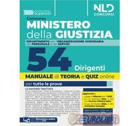 9791256950416 A.V. Concorso 54 Dirigenti Ministero della Giustizia. Dipartimento