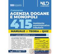 9791256950430 A.V. Concorso Agenzia delle Dogane e dei Monopoli 415 posti Assist