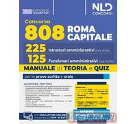 9791256951093 A.A.V.V. Manuale concorso 808 Roma Capitale per i profili da 225 I