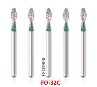 97Types Dental Turbina Diamond Burs FG 1.6mm for High Speed Handpiece 5Pcs/pack