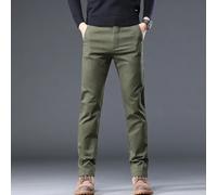 98% Cotone Business Pantaloni Casual No-Iron Dritto Elastico Moda Uomo Indossare