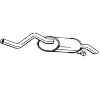 98 CV SILENZIATORE POSTERIORE PER RENAULT Clio II BB, CB 1.4 16V KW 72 CV 98