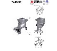 128 KW 174 CV CATALIZZATORE PER Nissan Pathfinder III R51 2.5 dCi 4WD