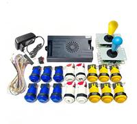9800 in 1 Game System Kit Saga con boutons HAPP Arcade 5 Pin 8 Way Joystick, VGA, HDMI Compatibile, enregistrement de Score élevé, Sortie de Jeux 3D HD 1280x720P, jeu vidéo Maison bricolage
