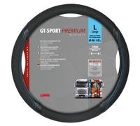 98013 - GT-Sport, coprivolante in Skeentex - L - Ø 46/48 cm - Nero/Blu