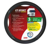 98019 - GT-Sport, coprivolante in Skeentex - S - Ø 42/44 cm - Nero/Beige