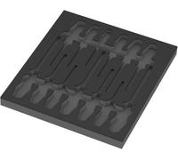 9814 Termoformato in spugna per giravite a scalpello Set 1, senza utensili, 344 x 30 x 392 mm