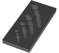 9834 Termoformato in spugna per Joker 6004 VDE Set 1, senza utensili, 172 x 30 x 392 mm