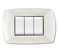 98401 Q.TA' 10 PLACCA LIFE LIVING PLAST BIANCO 3P CORNICE BIANCO