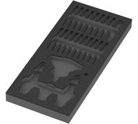 9852 Termoformato in spugna per Kraftform Kompakt con funzione cricchetto Set 1, senza utensili, 172 x 30 x 392 mm
