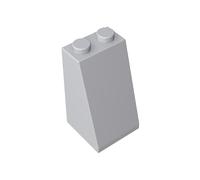 98560 Mattoncini Pendio 75° 2x2x3, 50 Pezzi GDS-1404-compatibile con Lego Mattoncini da Costruzione, Colore:Gris blanc
