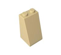 98560 Mattoncini Pendio 75° 2x2x3, 50 Pezzi GDS-1404-compatibile con Lego Mattoncini da Costruzione, Colore:Beige 5